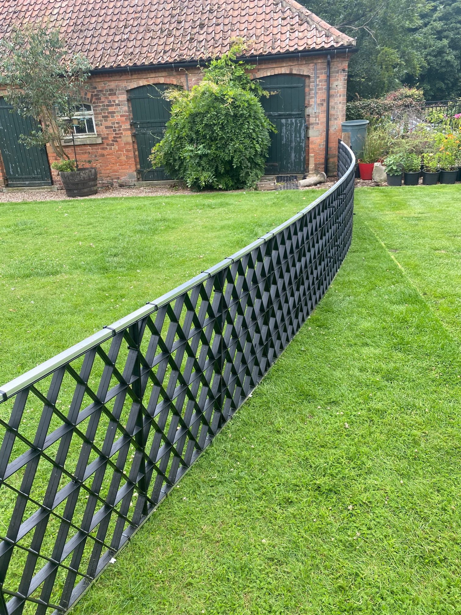 Recycled plastic fencing products